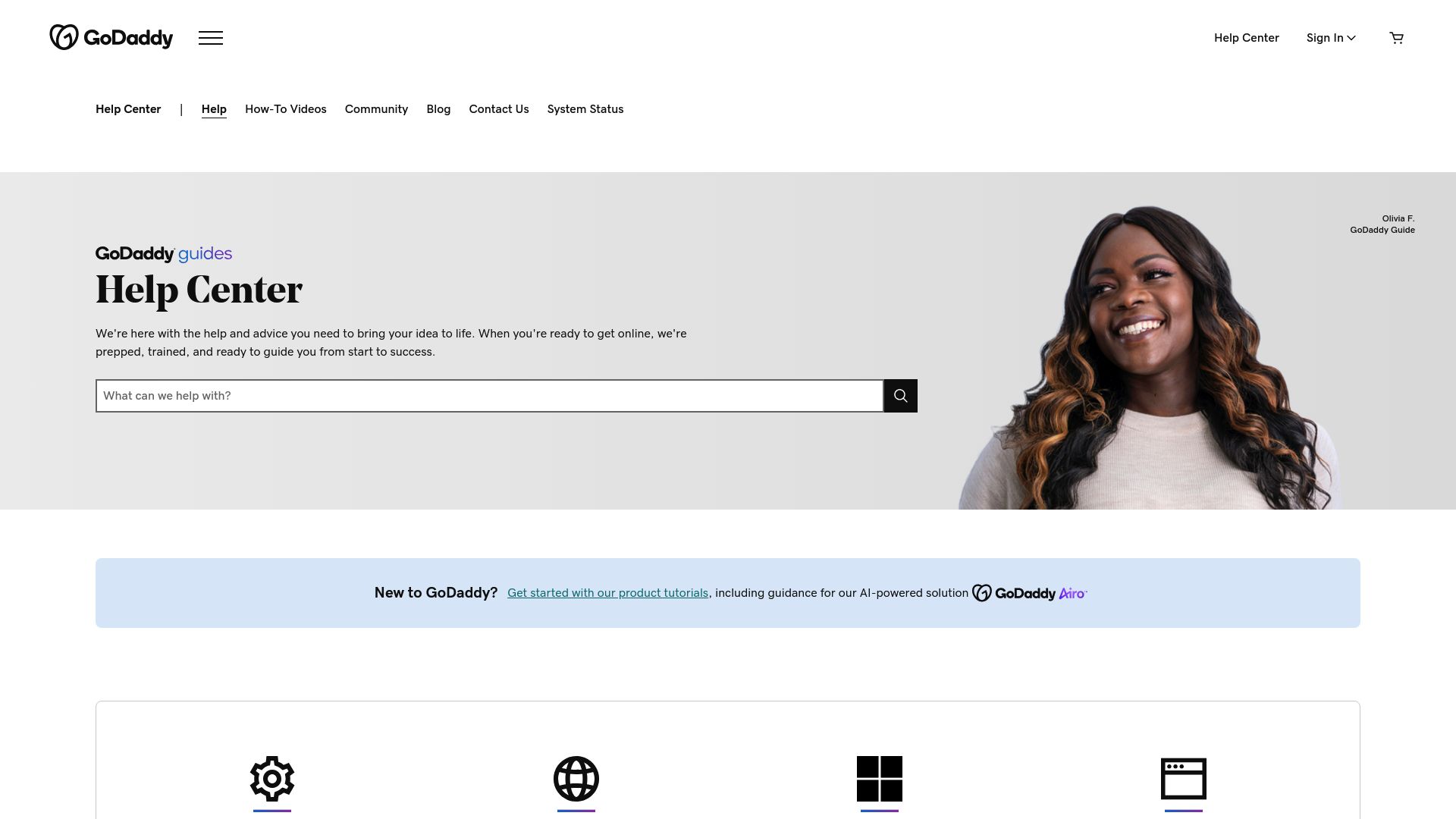 GoDaddy Support Page - Submit Your Support Request Here GoDaddy Support Page