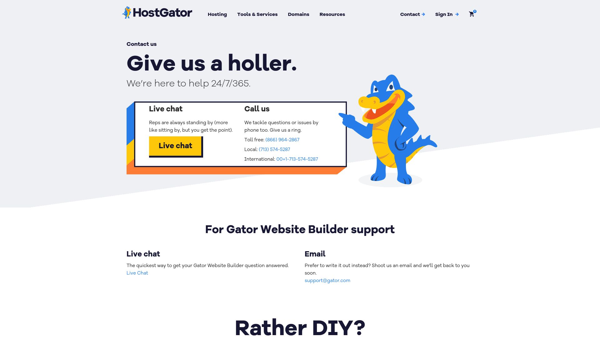 Hostgator Customer Support