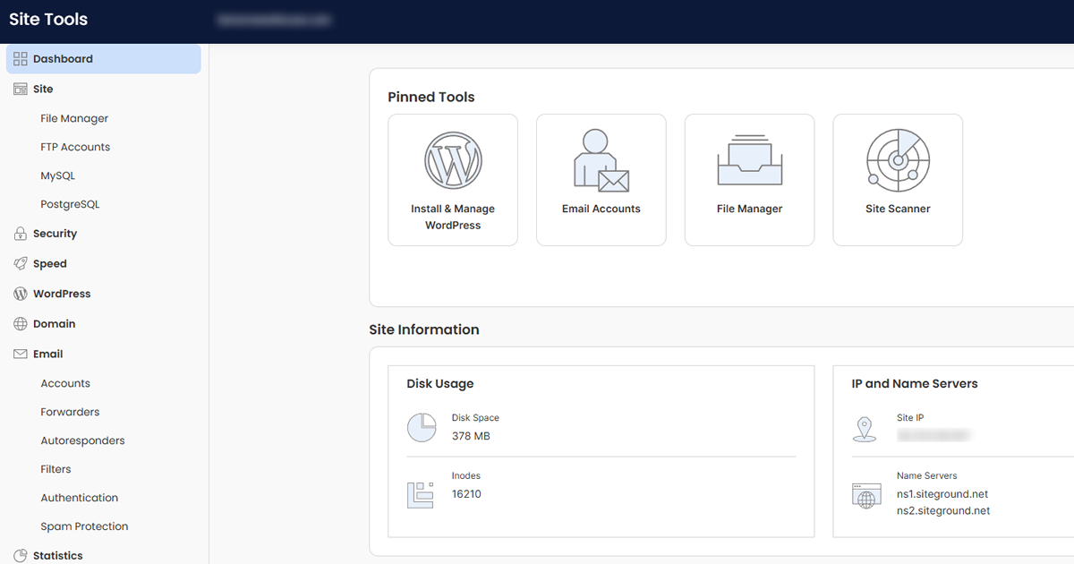 SiteGround Site Tools Siteground Site Tools