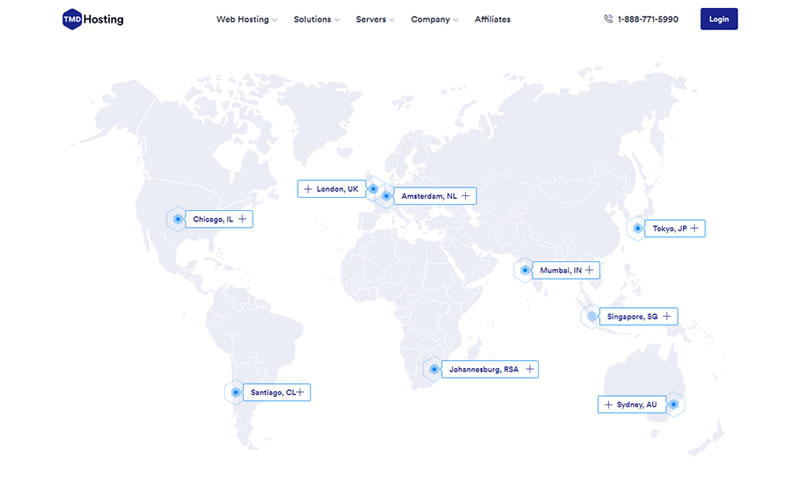 TMD Hosting Server Locations